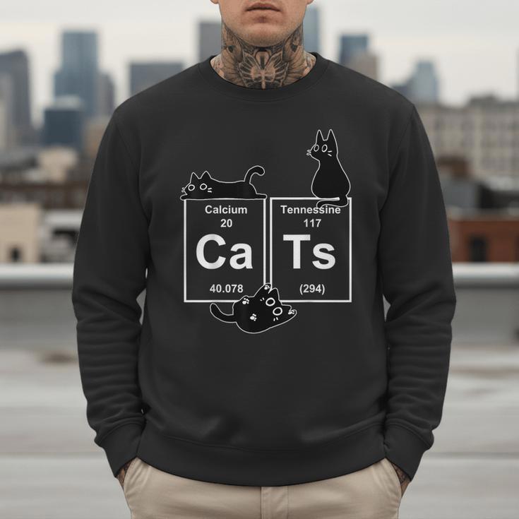 Cat Chemistry Periodic Table Cat Dad Cat Mom Men Sweatshirt