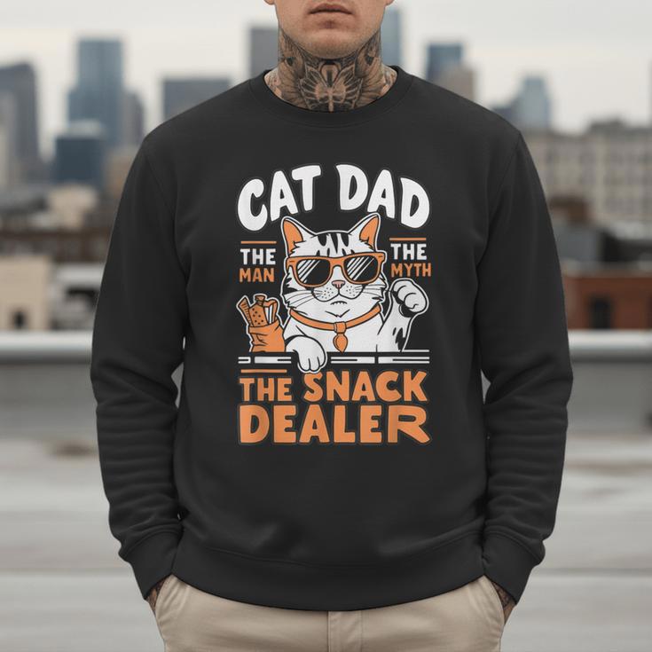 Cat Dad The Man The Myth The Snack Dealer Men Sweatshirt Cat Dad The Man The Myth The Snack Dealer Men Sweatshirt