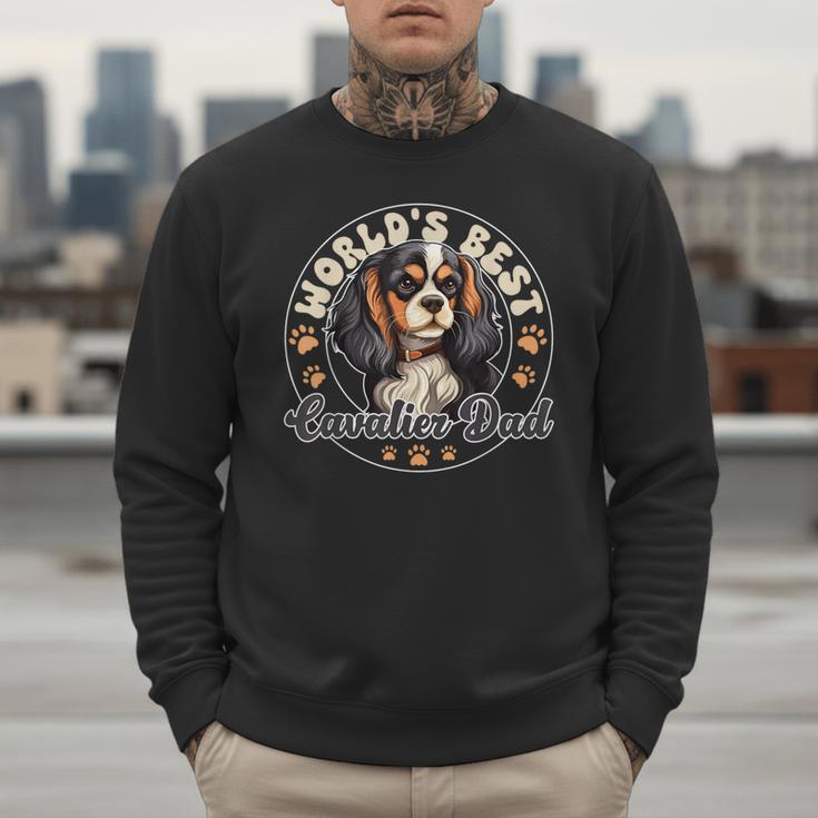 Cavalier King Charles Spaniel Dog World's Best Cavalier Dad Men Sweatshirt