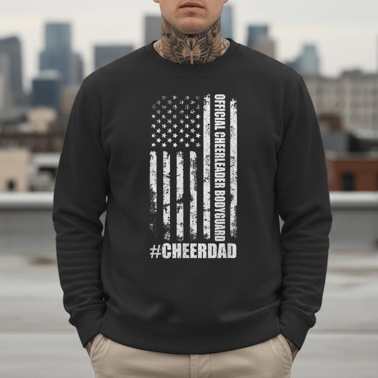 Cheer Dad Bodyguard Family Father Cheerleader Squad Men Sweatshirt