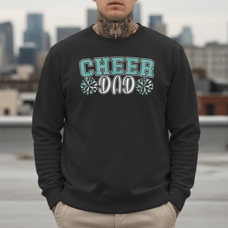 Cheer Dad My Favorite Cheerleader Calls Me Dad Teal Blue Men Sweatshirt Cheer Dad My Favorite Cheerleader Calls Me Dad Teal Blue Men Sweatshirt