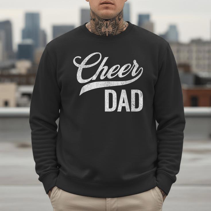 Cheer Dad Green Cheerleading Matching Parents Men Sweatshirt