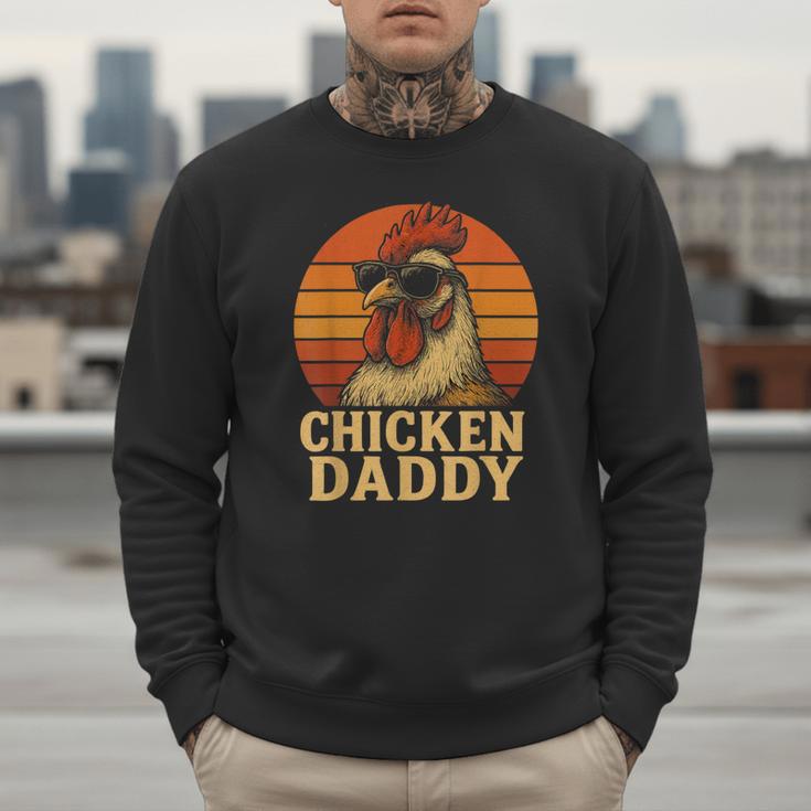 Chicken Daddy Vintage Chicken Dad Farmer Poultry Farmer Men Sweatshirt