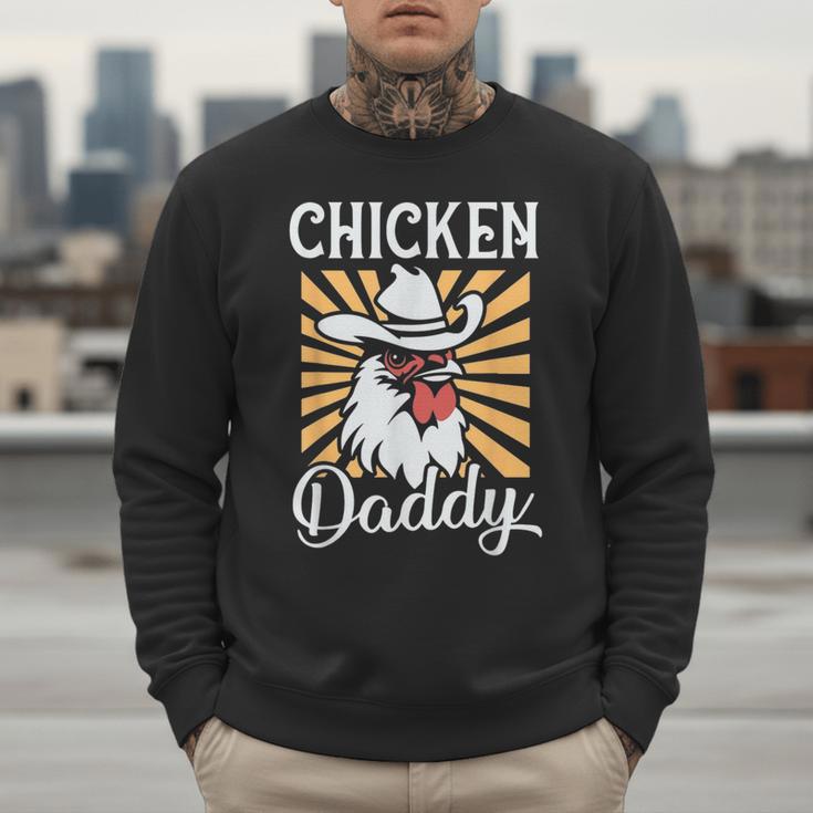 Chicken Daddy Vintage Poultry Farmer Fathers Day Men Sweatshirt