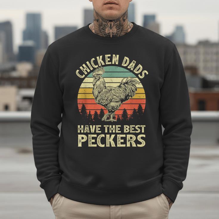 Chicken Dads Have The Best Peckers Vintage Apparel Men Sweatshirt