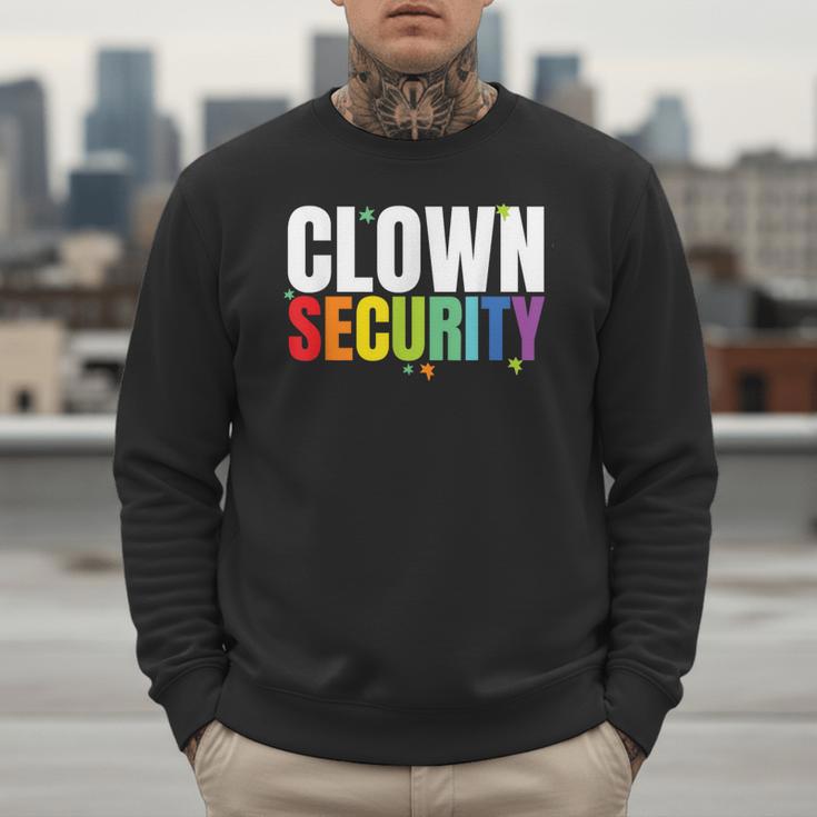 Clown Security Halloween Dad Mom Costume Men Sweatshirt