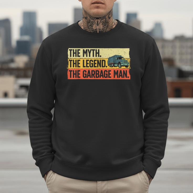 Cool Garbage Man Art For Men Dad Father Garbage Dump Truck Men Sweatshirt Cool Garbage Man Art For Men Dad Father Garbage Dump Truck Men Sweatshirt