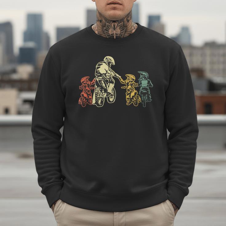 Cool Motocross Dirt Bike Biker Dad & Sons Father's Day Men Sweatshirt Cool Motocross Dirt Bike Biker Dad & Sons Father's Day Men Sweatshirt