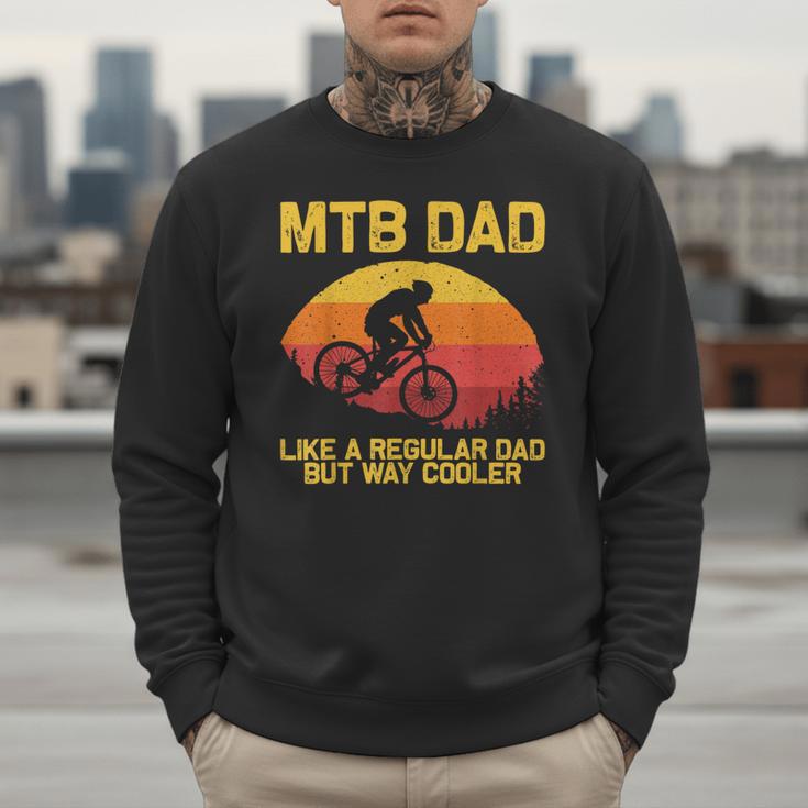 Cool Mountain Biking For Dad Father Biker MTB Bicycle Bike Men Sweatshirt
