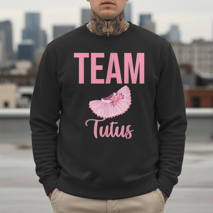 Cute Team Tutus Gender Reveal For Mom And Dad Men Sweatshirt