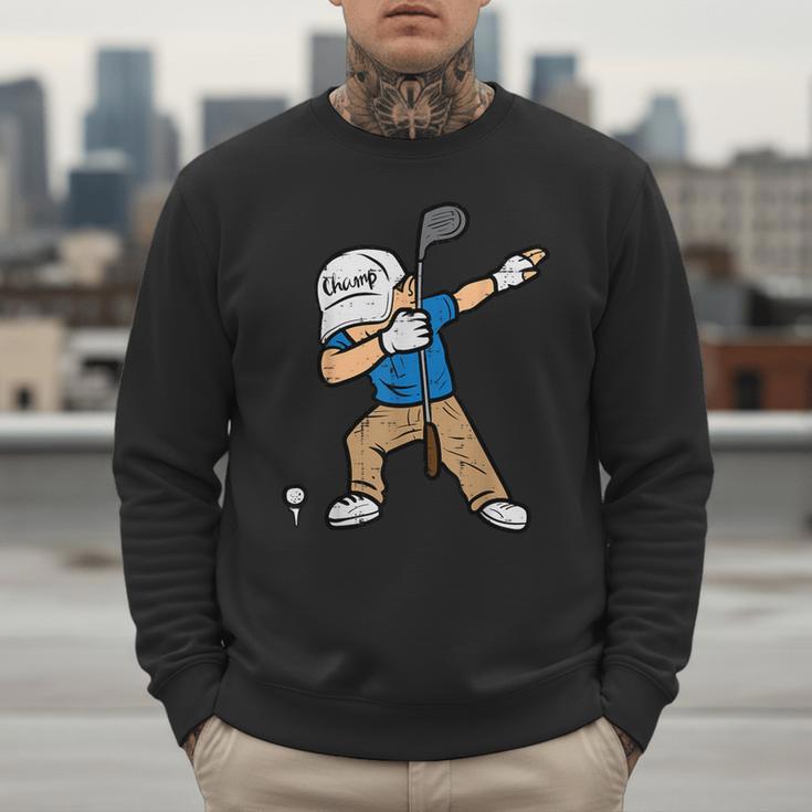 Dabbing Golfer Golfing Golfer Dad Men Boys Kids Youth Men Sweatshirt