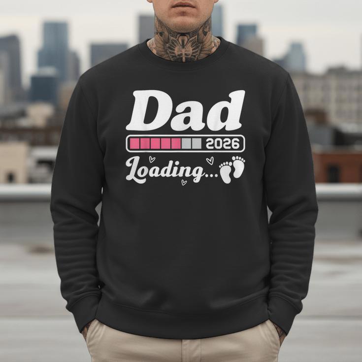 Dad To Be 2026 Loading Pink Pregnancy Reveal New Dad Daddy Men Sweatshirt