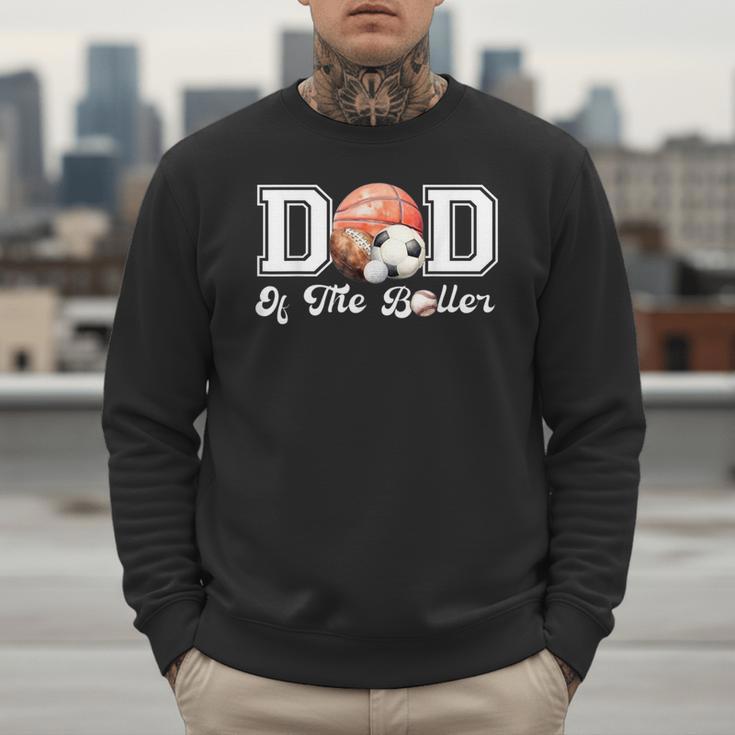 Dad Of The Birthday Boller Born 2 Ball Matching Family Party Men Sweatshirt