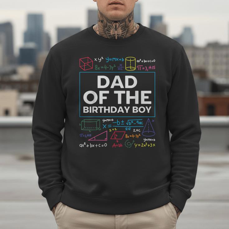 Dad Of The Birthday Boy 10th Birthday Math Party Outfit Men Sweatshirt