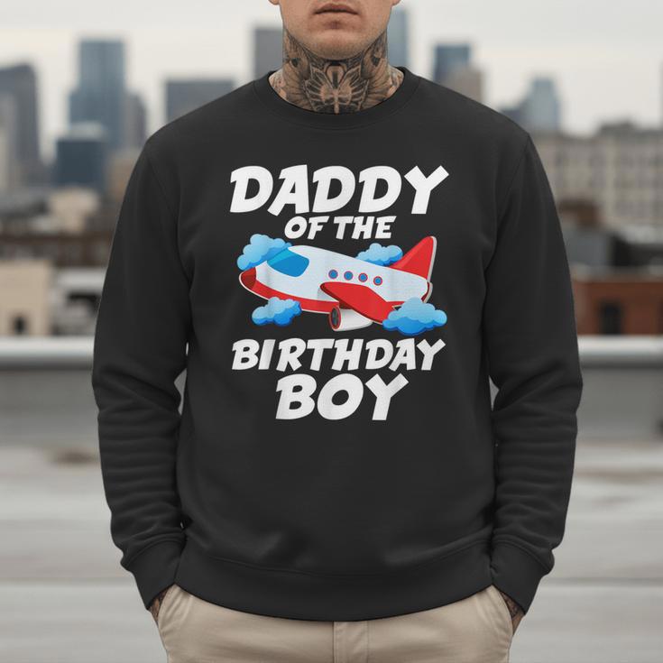 Dad Of The Birthday Boy Airplane Men Sweatshirt
