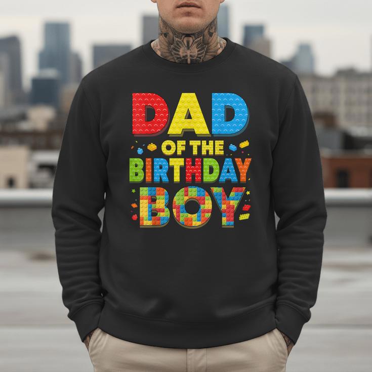 Dad Of The Birthday Boy Building Block Birthday Men Sweatshirt Dad Of The Birthday Boy Building Block Birthday Men Sweatshirt