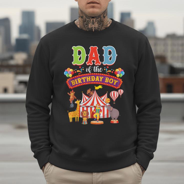Dad Of The Birthday Boy Carnival Circus 1st Birthday Party Men Sweatshirt Dad Of The Birthday Boy Carnival Circus 1st Birthday Party Men Sweatshirt