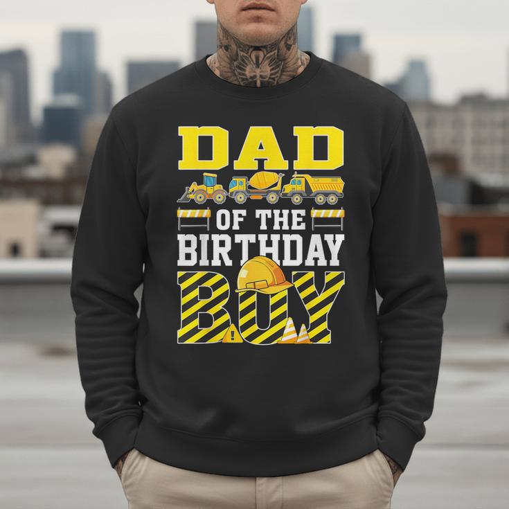 Dad Of The Birthday Boy Construction Truck Men Sweatshirt