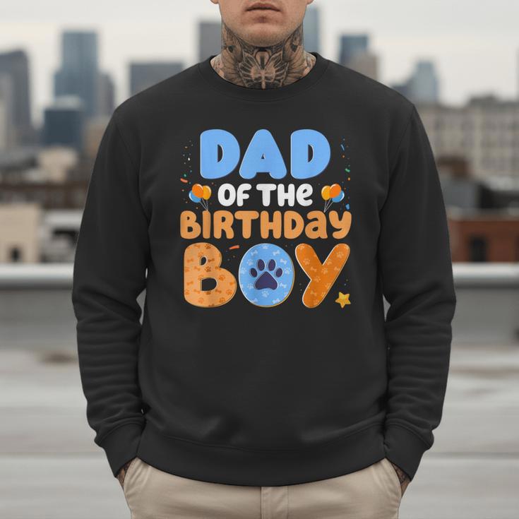 Dad Of The Birthday Boy Dog Lover Family Matching Men Sweatshirt
