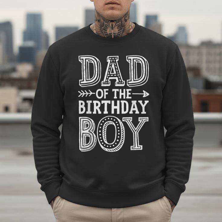 Dad Of The Birthday Boy Father Papa Family Matching Men Sweatshirt