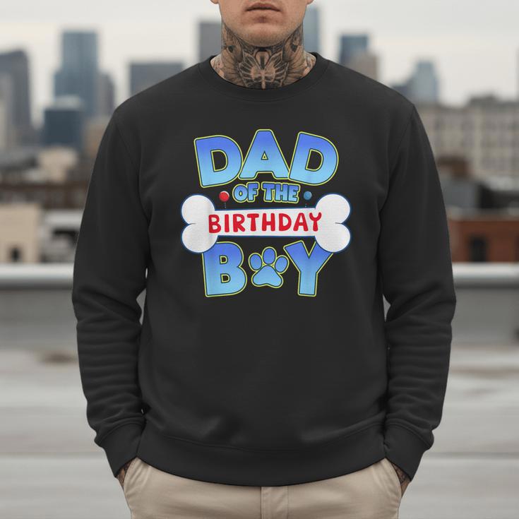 Dad Of The Birthday Boy Matching Dog Family Birthday Party Men Sweatshirt