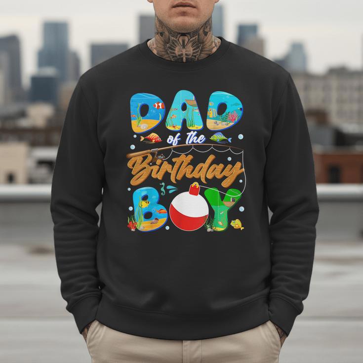 Dad Of The Birthday Boy Ofishally One Family Matching Party Men Sweatshirt