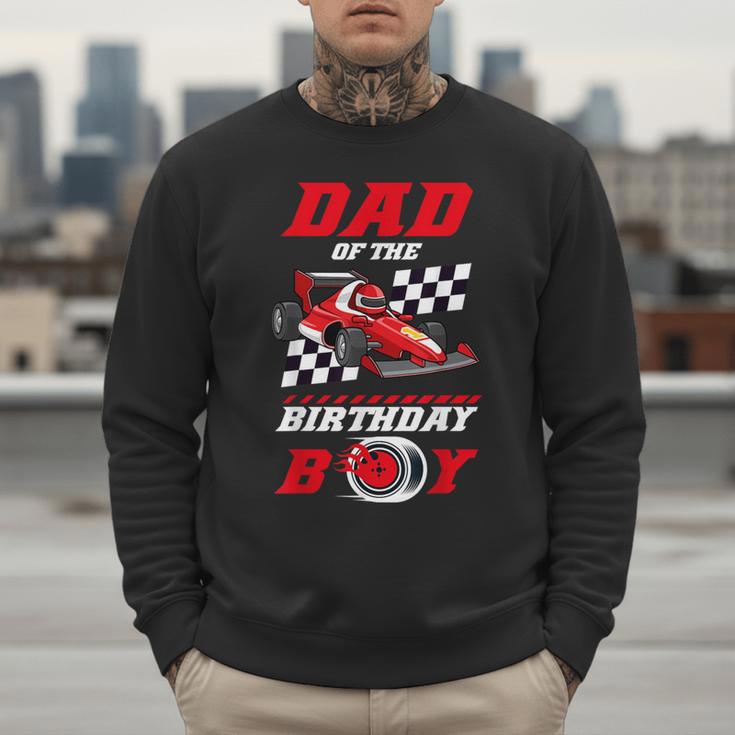 Dad Of The Birthday Boy Pit Crew Race Car Matching Family Men Sweatshirt