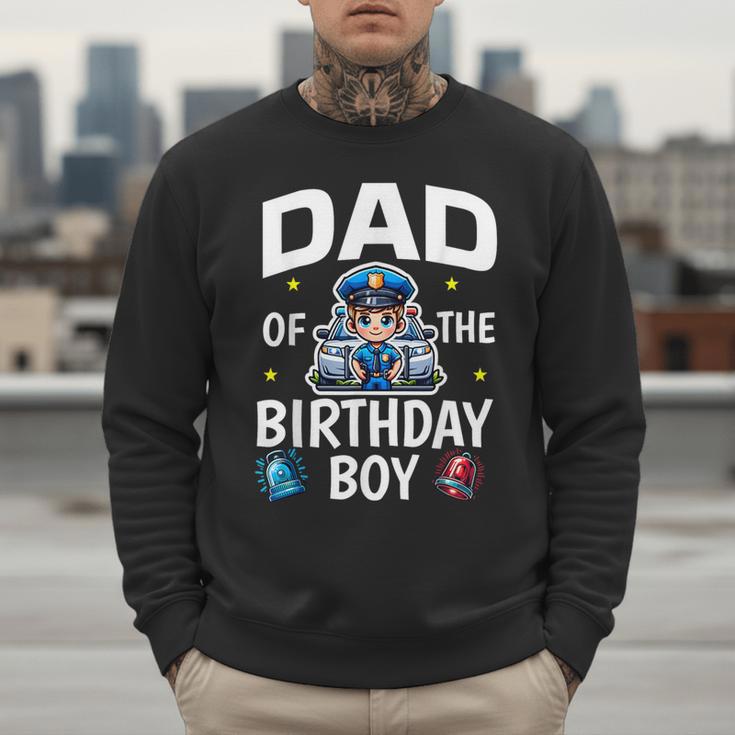 Dad Of The Birthday Boy Police Car Policeman Police Officer Men Sweatshirt