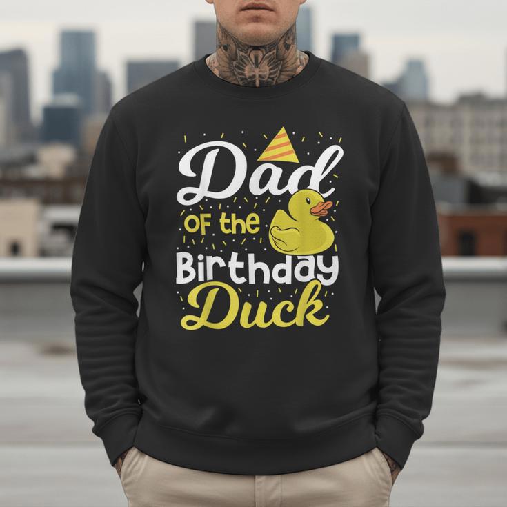 Dad Of The Birthday Duck Boy Rubber Duck Birthday Girl Men Sweatshirt