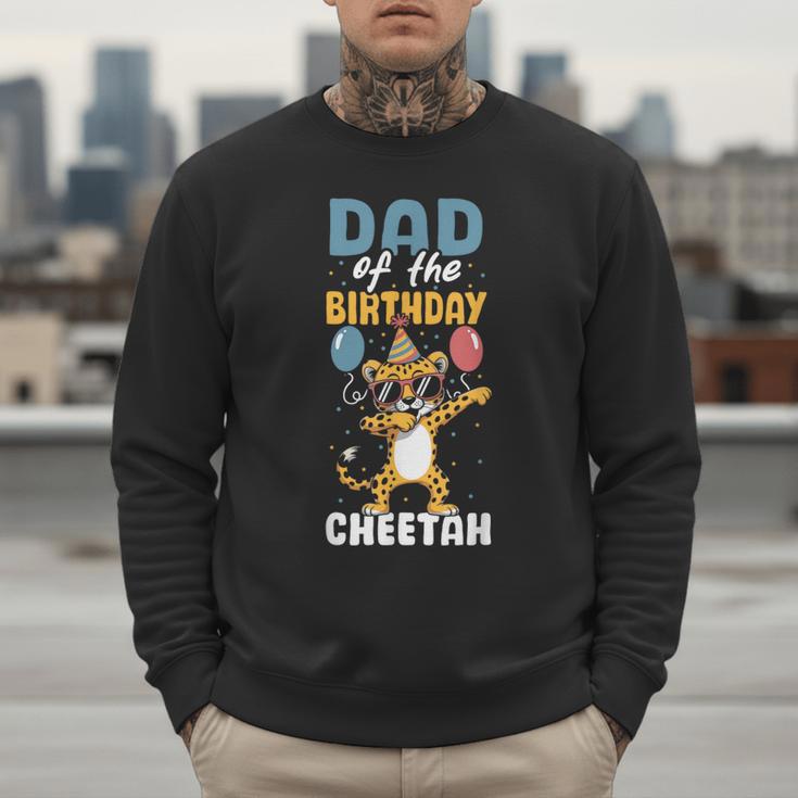 Dad Of The Birthday Girl Boy Cheetah Men Sweatshirt