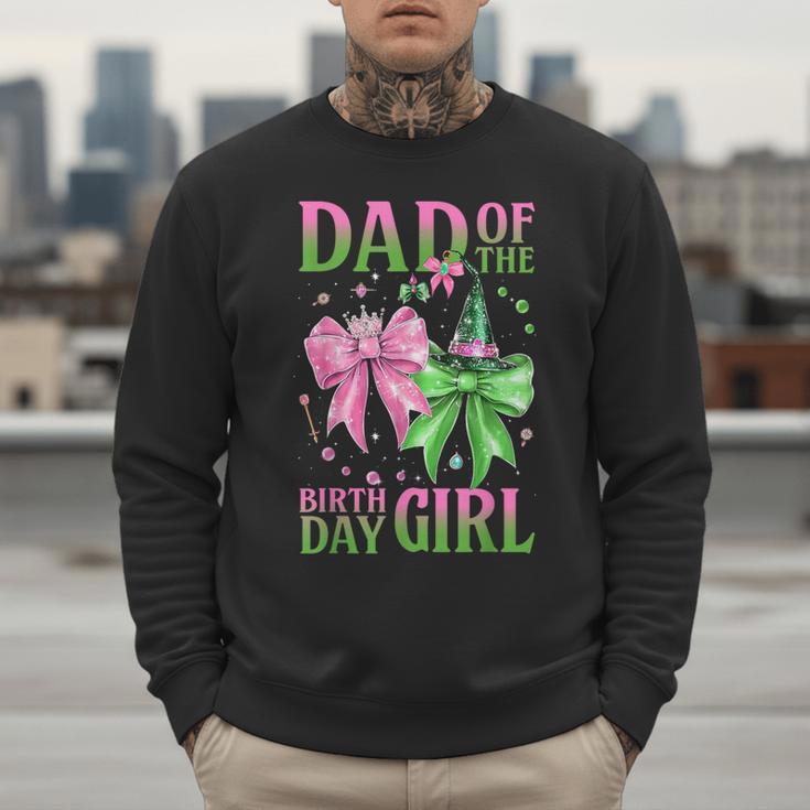 Dad Of The Birthday Girl Coquette Matching Family Party Men Sweatshirt