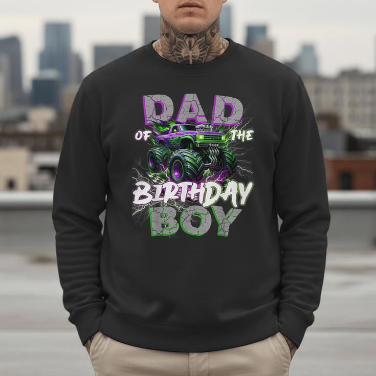 Dad Of The Birthday Monster Truck Family Matching Party Men Sweatshirt Dad Of The Birthday Monster Truck Family Matching Party Men Sweatshirt