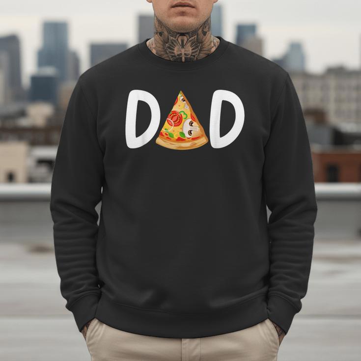 Dad Birthday Pizza 1st Birthday Pizza Family Matching Men Sweatshirt