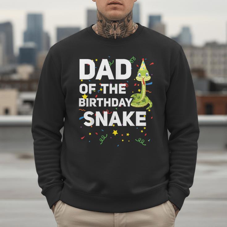 Dad Of The Birthday Snake Themed Birthday Party Men Sweatshirt