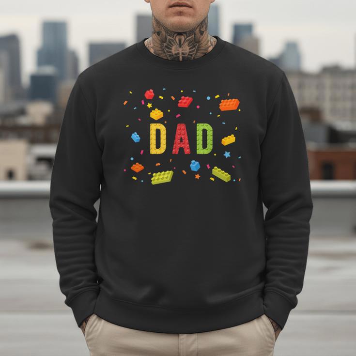 Dad Building Blocks Birthday Boy Men Sweatshirt