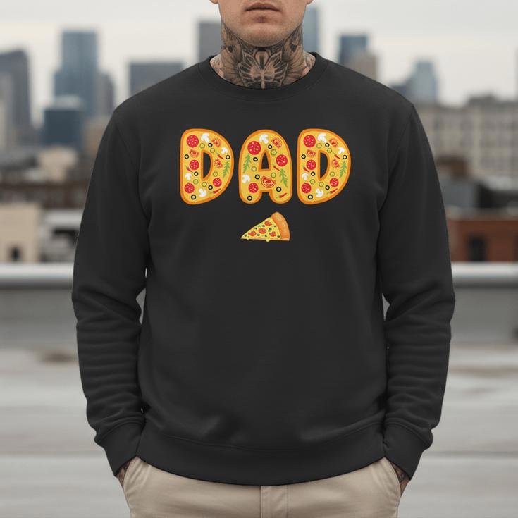 Dad Daddy Matching Birthday Squad Crew Pizza Family Men Sweatshirt