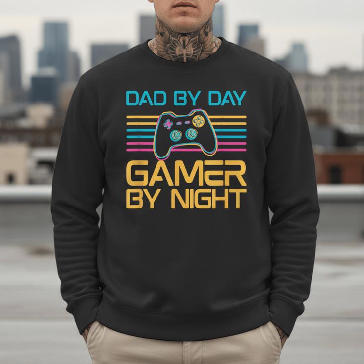 Dad By Day Gamer By Night Video Games Lover Gamer Dad Men Sweatshirt Dad By Day Gamer By Night Video Games Lover Gamer Dad Men Sweatshirt