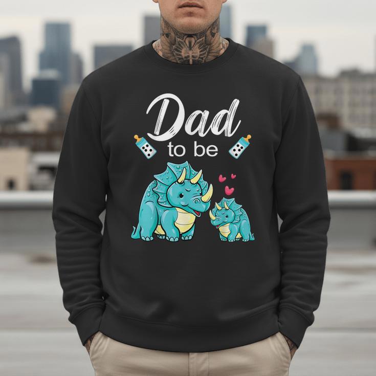 Dad To Be Dinosaur Baby Shower For Boy Men Sweatshirt