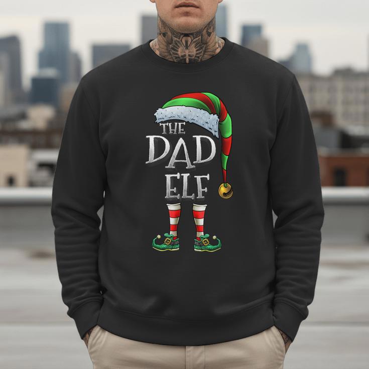 The Dad Elf Shirt Matching Family Dad Christmas Elf Men Sweatshirt