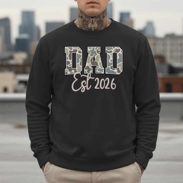Dad Est 2026 Camo Old School Men Father's Day Dada Men Sweatshirt Dad Est 2026 Camo Old School Men Father's Day Dada Men Sweatshirt