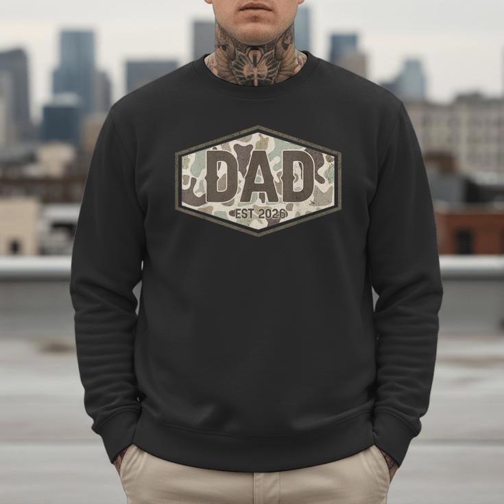 Dad Est 2026 Logo Father 2026 Loading New Dad 2026 Men Sweatshirt