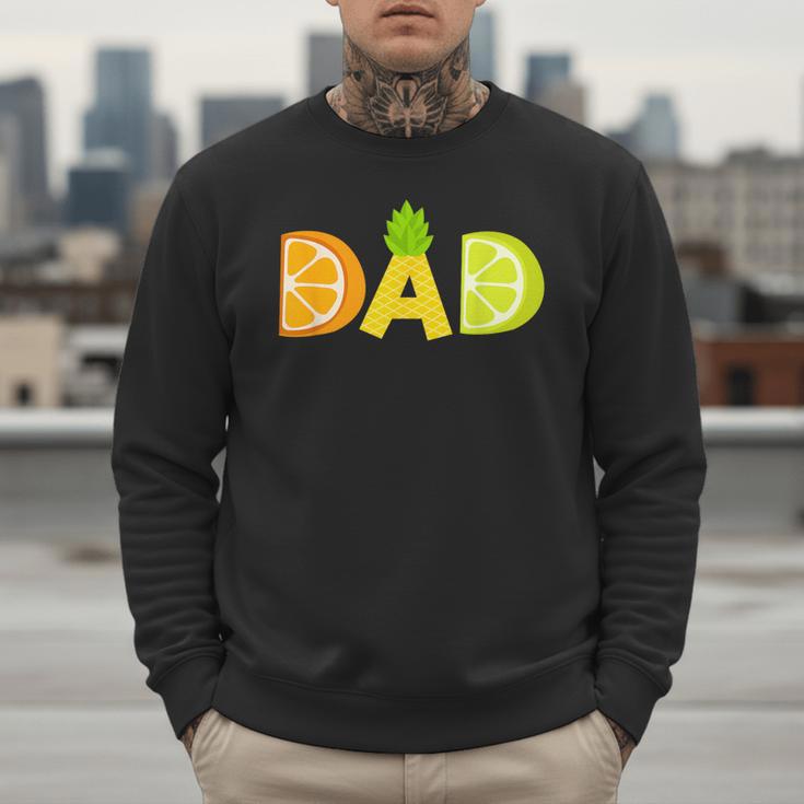 Dad Fruitarian Lover Summer Father Fruit Slice Men Sweatshirt