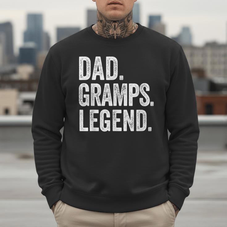 Dad Gramps Legend Vintage Distressed Bold Gramps Graphic Men Sweatshirt Dad Gramps Legend Vintage Distressed Bold Gramps Graphic Men Sweatshirt