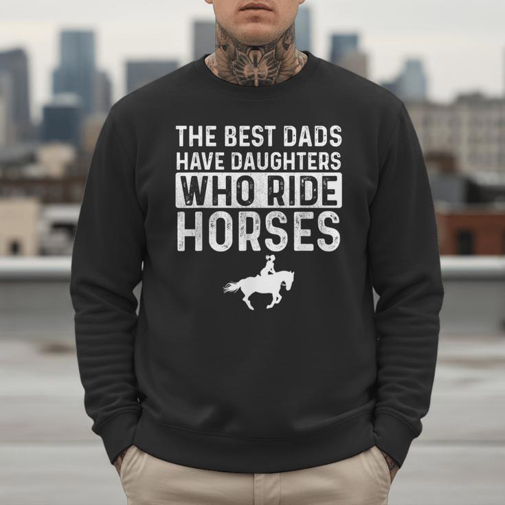 Dad Of Horse Lover Equestrian Horseback Rider Men Sweatshirt