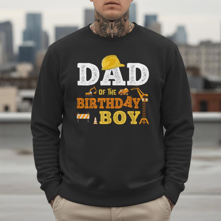Dad Mom Of The Birthday Boy Kid Construction Matching Family Men Sweatshirt