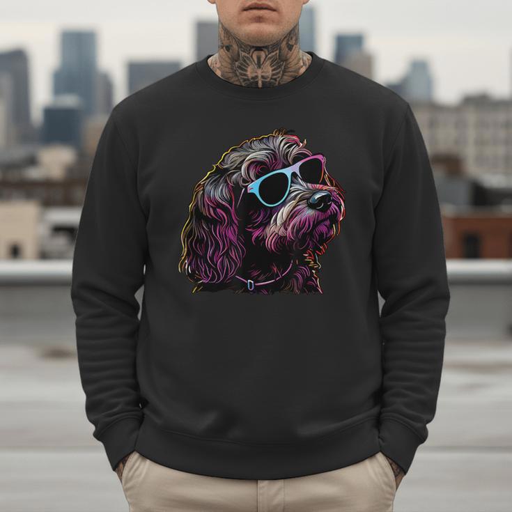 Dad Mom Cool Dog Sunglasses Cockapoo Men Sweatshirt Dad Mom Cool Dog Sunglasses Cockapoo Men Sweatshirt