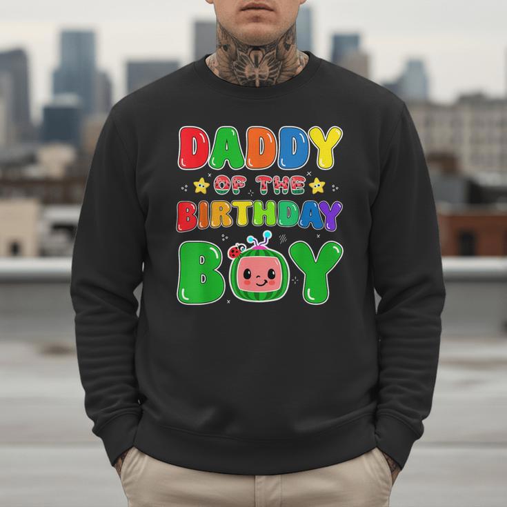 Dad And Mom Daddy Of The Birthday Boy Tee Melon Family Party Men Sweatshirt
