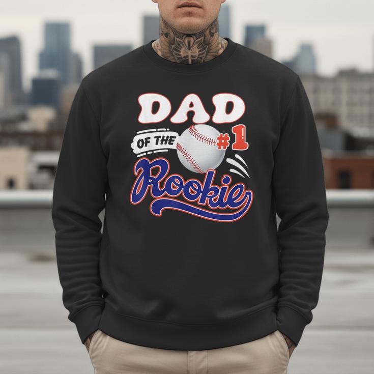 Dad Rookie Of Year 1st Birthday Baseball Theme Matching Men Sweatshirt Dad Rookie Of Year 1st Birthday Baseball Theme Matching Men Sweatshirt