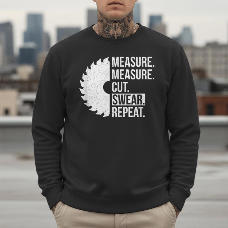 Dad Shirt Measure Cut Swear Handyman Father Day Tshirt Men Sweatshirt