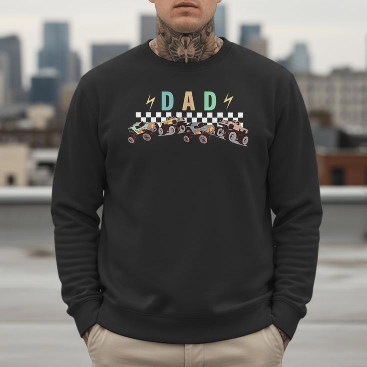 Dad Truck Dad Monster Truck Are My Jam Truck Lovers Men Sweatshirt